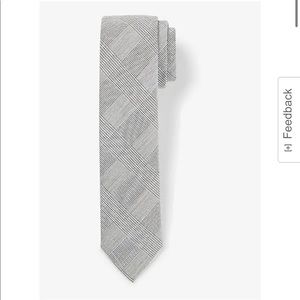 Grey Plaid Tie